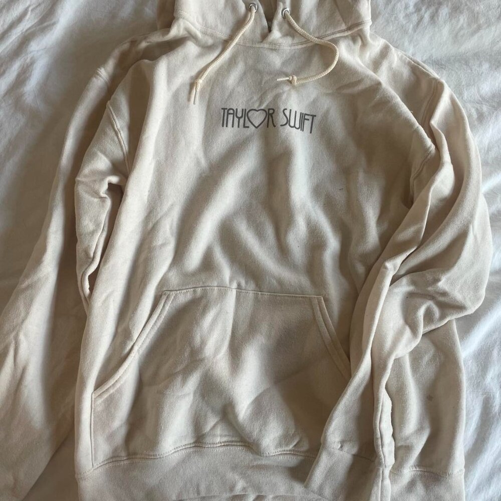 Taylor Swift Eras Tour Beige Hoodie